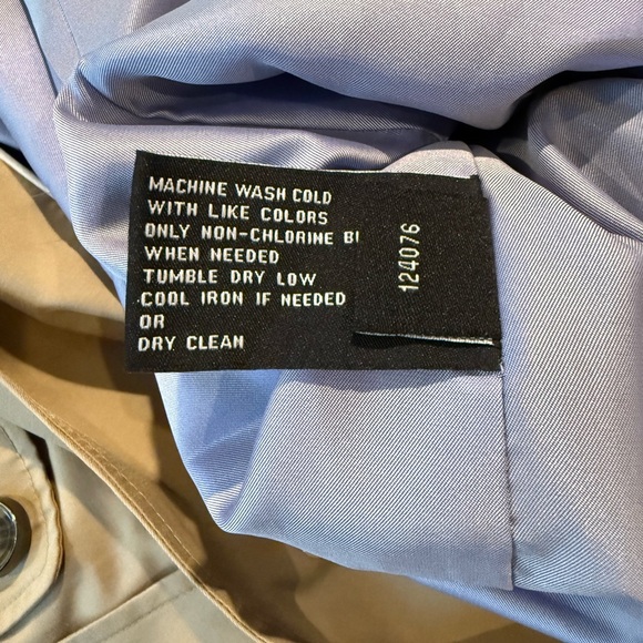 London Fog Classic Tan Trench Coat with Removable Hood size M - Picture 11 of 16